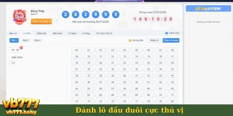Đánh lô đầu đuôi cực thú vị