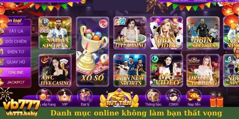 Danh mục online không làm bạn thất vọng