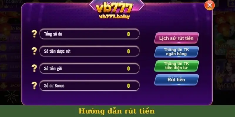 Hướng dẫn rút tiền