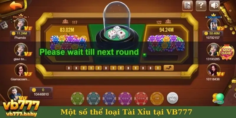 Tài Xỉu phiên bản truyền thống tại VB777