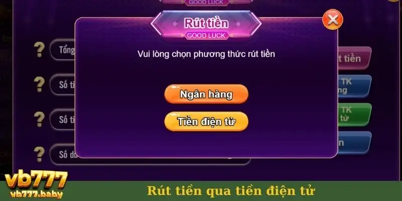 Rút tiền qua tiền điện tử