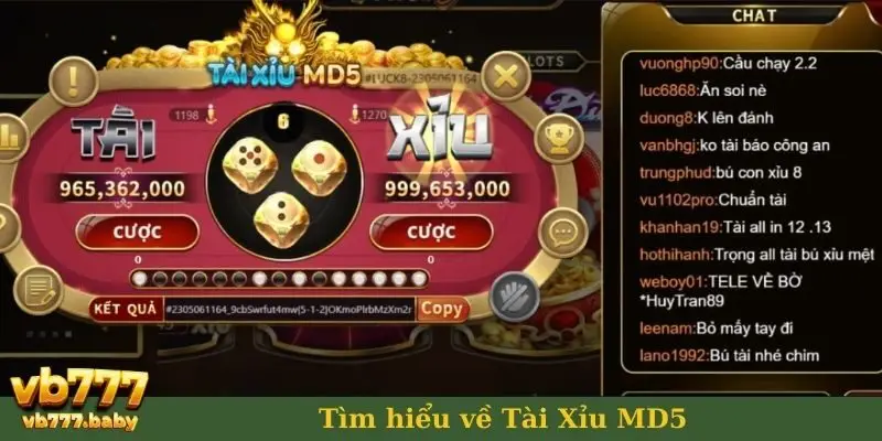 Tìm hiểu về Tài Xỉu MD5