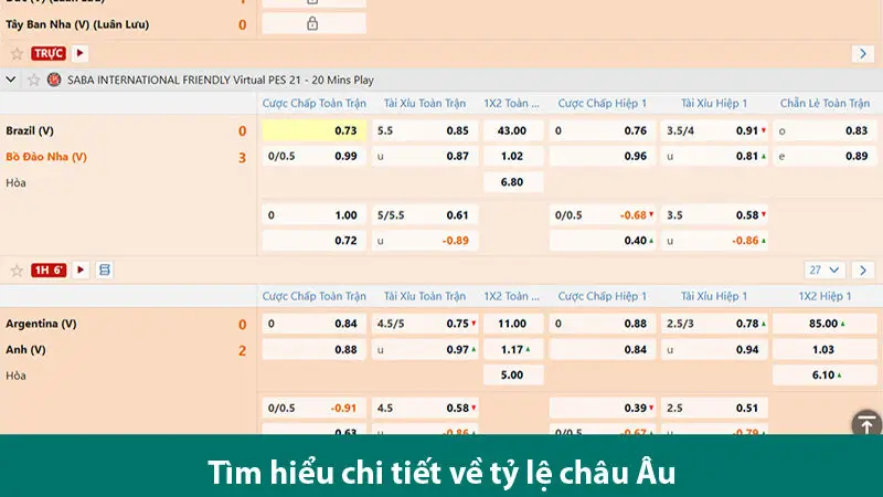 Phân tích các yếu tố quan trọng khi chơi cá độ kèo châu Âu 