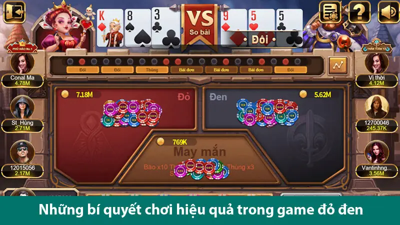Trải nghiệm game bài đỏ đen hấp dẫn cùng các bí quyết chơi hiệu quả