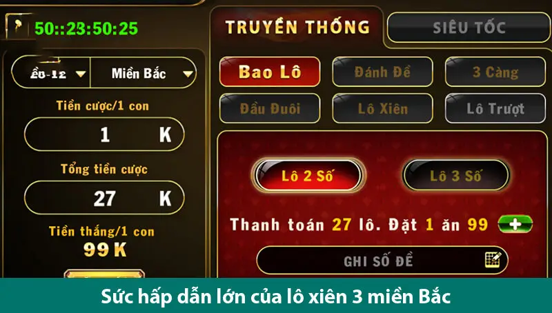 Bí quyết đánh xiên 3 miền Bắc chắc thắng, trúng lô liên tục