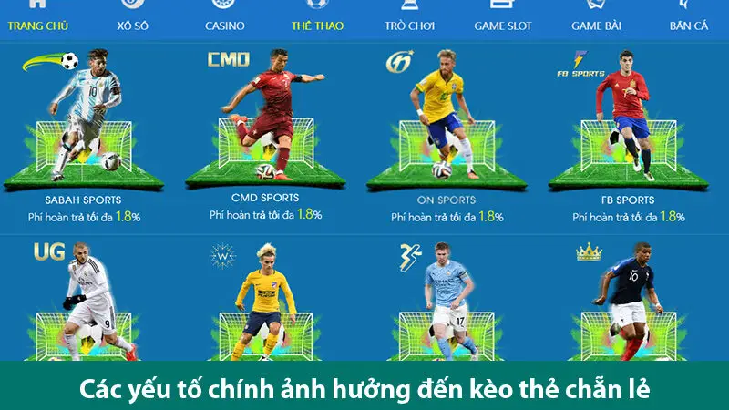 Kinh nghiệm chơi kèo chẵn lẻ thẻ phạt bóng đá và các yếu tố ảnh hưởng