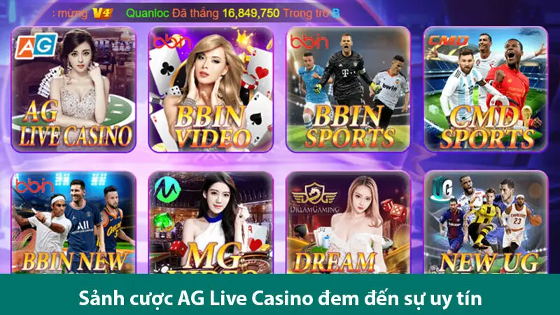 Sàn AG Live Casino – Giúp bạn chinh phục thế giới cá cược đỉnh cao